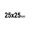 MAGNET A SQUARE 25 - aimants carrés en acrylique, 25x25mm | GL510121A