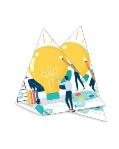 STICKER L TRIANGLE - étiquettes en papier adhésives 