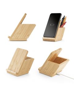 LEAVITT - Chargeur sans fil en bambou