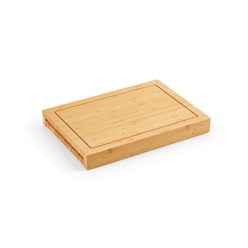 BRANCUSI - Planche à découper en bambou avec couteaux de cuisine