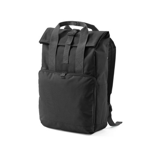 WARSAW - Sac à dos 20L rPET. Fermeture enroulable avec boucle.