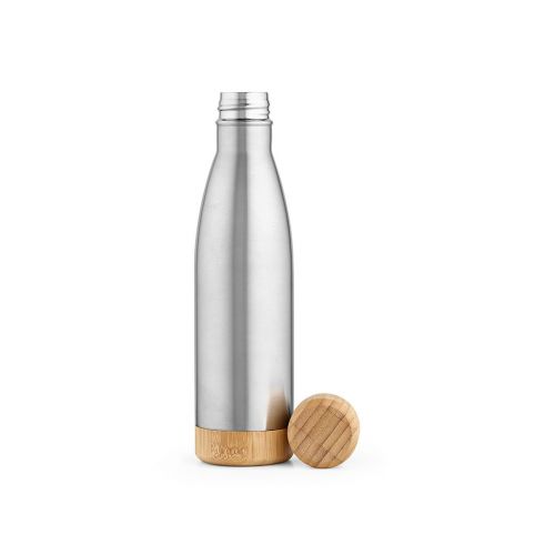 RIO GRANDE - Gourde rInox et Bambou 530ml. Double paroi, étanche