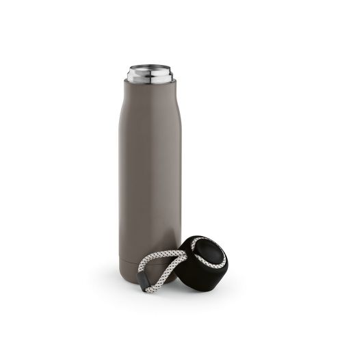 LENA - Gourde rInox 570ml. IDouble paroi, étanche,poignée en rPET