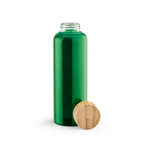 INDUS - Gourde en verre borosilicate,bouchon bambou 510ml. Etanche