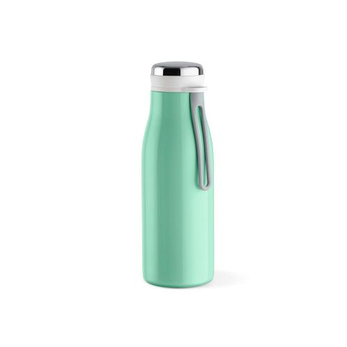 ARKANSAS 350 - Gourde rInox 400ml.Double paroi, étanche,poignée