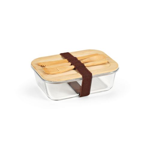 VAN GOGH 1000 - Boîte repas ,verre borosilicaté et bambou 1090 ml