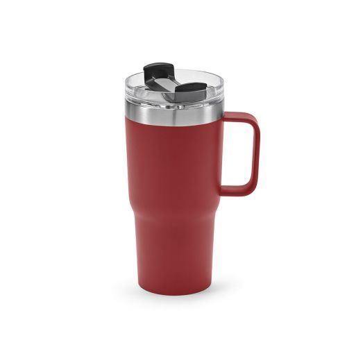 NEMAN - Mug inox 580 ml. Double paroi et bouchon rotatif