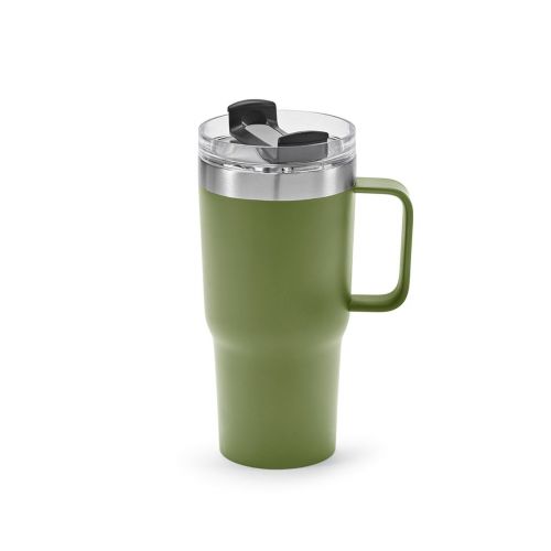 NEMAN - Mug inox 580 ml. Double paroi et bouchon rotatif