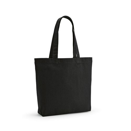 BLANC - Sac shopping rCOTON 220 gsm. Anses 65 cm, soufflet