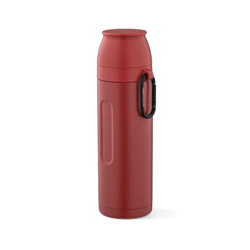 LOIRE - Thermos inox 810 ml. 2 gobelets et mousqueton