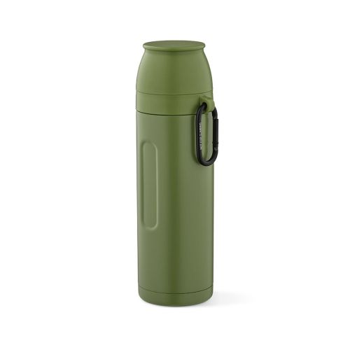 LOIRE - Thermos inox 810 ml. 2 gobelets et mousqueton
