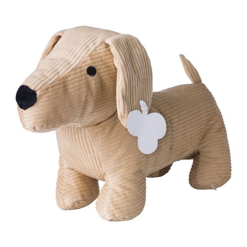 LIZA - Peluche 'Chien' en polyester côtelé 