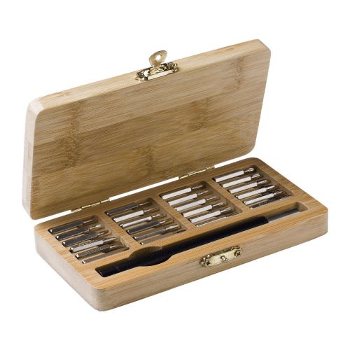 WILLOW - Boîte à outils dans un étui en bambou 