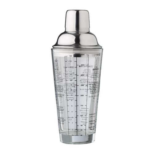 ADELA - Shaker gradué en verre et en inox 