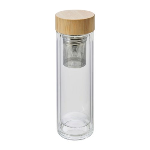 VICENTE - Bouteille isotherme de 420 ml en verre 