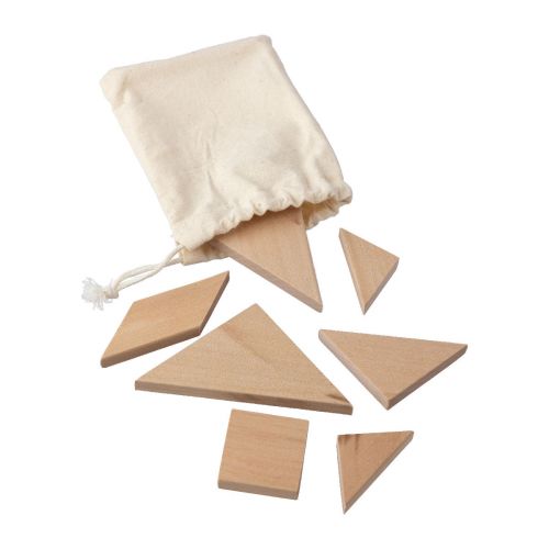 ULRIKE - Puzzle tangram en bois naturel 
