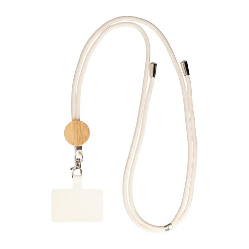 LUCIA - Porte-téléphone lanyard en coton 