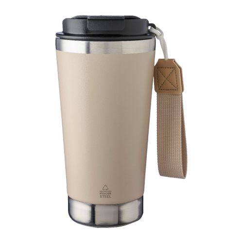 KAYLA - Mug isotherme en acier inoxydable recyclé 