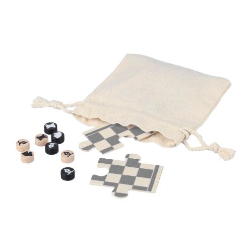 HANK - Jeu d'échecs et de dames en bois 