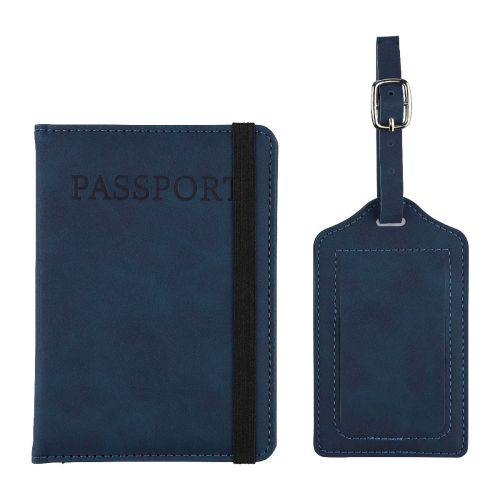 ZANI - Porte-passeport et étiquette de bagage en PU recyclé 
