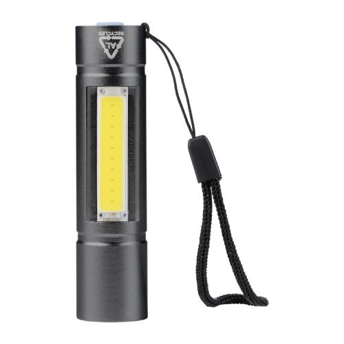 SAMI - Lampe de poche COB en aluminium recyclé 