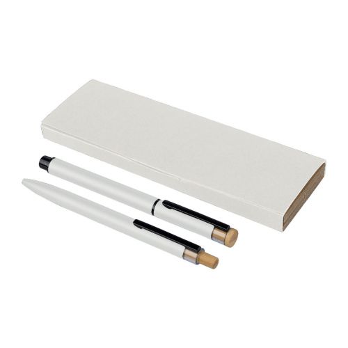 ILARIA - Parure de stylos en aluminium recyclé laqué 