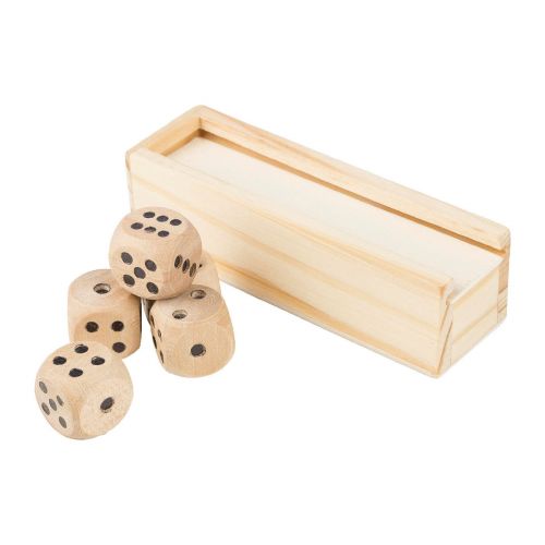CELINE - Jeu de dés en bois de hêtre 
