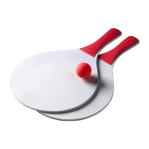 FABIEN - Set de 2 raquettes de plage grand modèle 