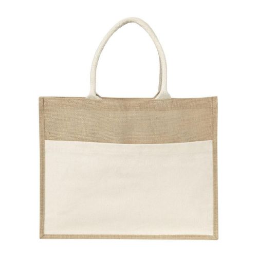 LIVVIE - Sac shopping en toile de jute 