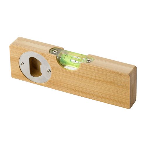 SHERRY - Niveau à bulle en bambou avec décapsuleur 