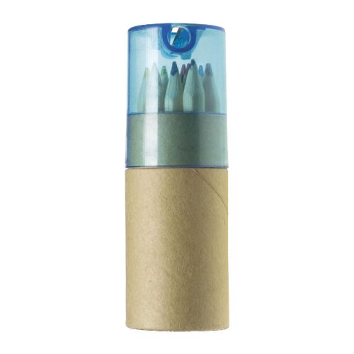 TERRENCE - Tube cartonné de 12 crayons 