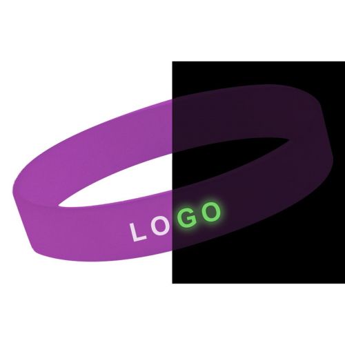 WRIST SHINEY - bracelet en silicone à logo fluorescent
