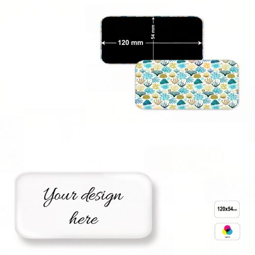 MAGNET A RECTANGLE 120 - aimants rectangulaires en acrylique