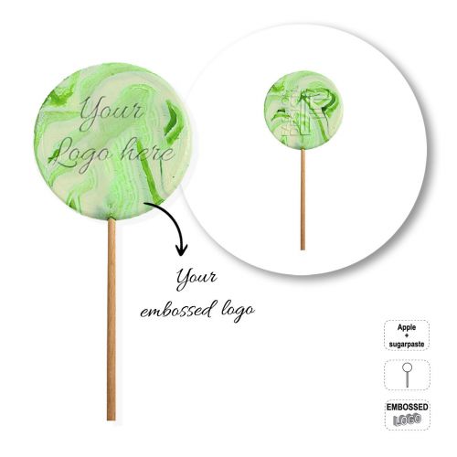 ROUND LOGOPOP - sucette ronde aux fruits