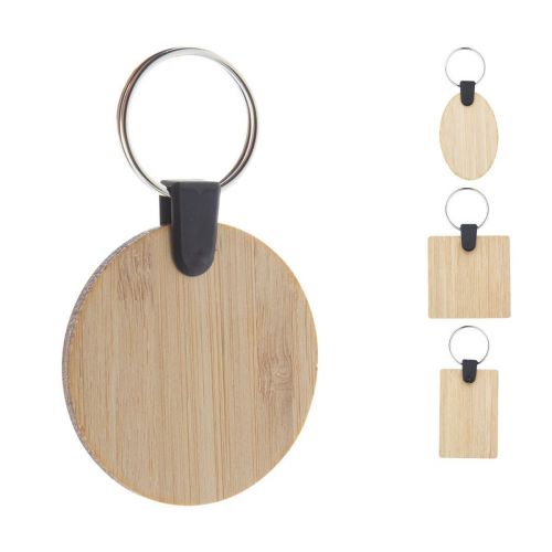 BAMBRY - porte-clés en bambou rectangle