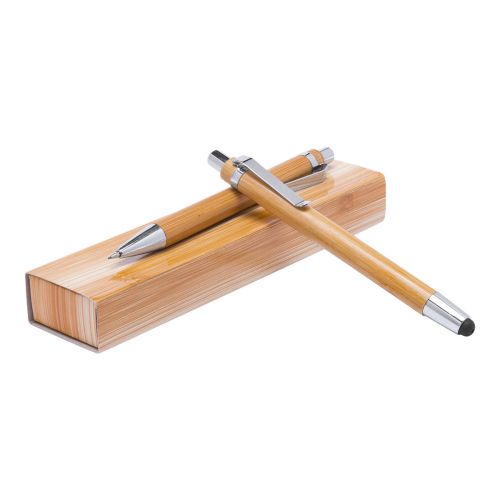 SESHANIA - set stylo à bille stylet et porte-mine en bambou