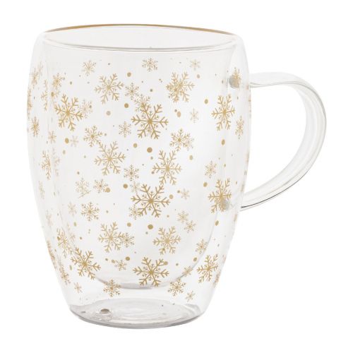 SNOSTRO - Mug thermos de Noël en verre