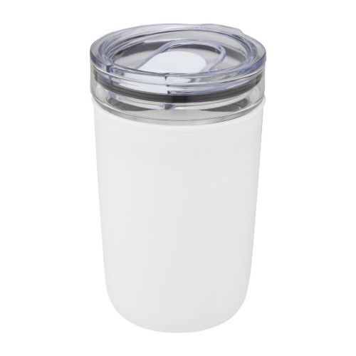 BELLO - Gobelet en verre  de 420 ml avec paroi extérieure en plastique recyclé