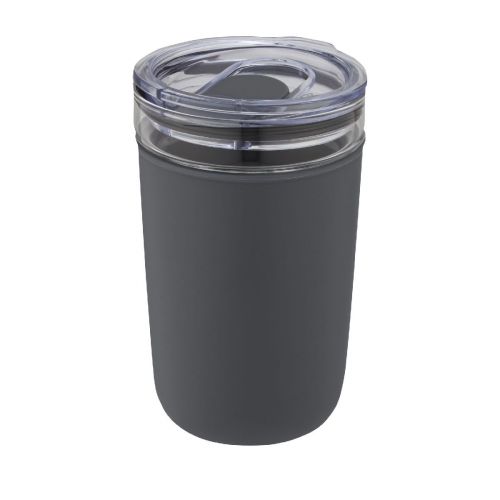 BELLO - Gobelet en verre  de 420 ml avec paroi extérieure en plastique recyclé