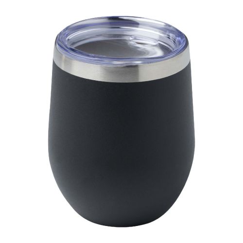 CORZO - Gobelet en céramique Java de 330 ml avec revêtement en silicone et couvercle en plastique
