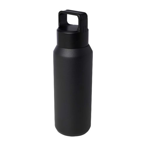 VASA ADATTA - Bouteille d'eau en verre Porto de 500 ml avec poignée en silicone et couvercle en bambou