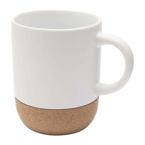 BILLIE -Mug en céramique pour sublimation de 300 ml avec détails en liège