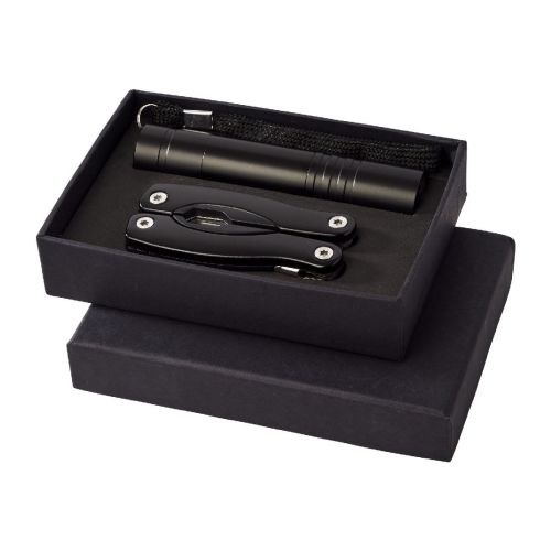 SCOUT -Ensemble couteau multi fonctions et lampe torche LED 