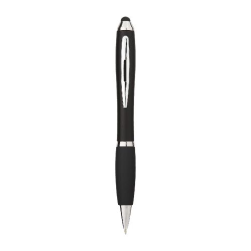 NASH -Stylo bille stylet coloré avec grip noir (encre noire)