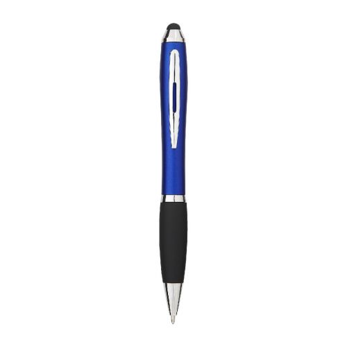 NASH - Stylo stylet coloré avec grip noir  (encre bleue)