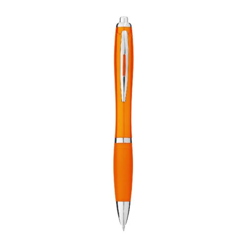NASH - Stylo bille avec corps et grip colorés  (encre bleue)