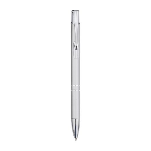 MONETA - Stylo bille rétractable en aluminium  (encre bleue)