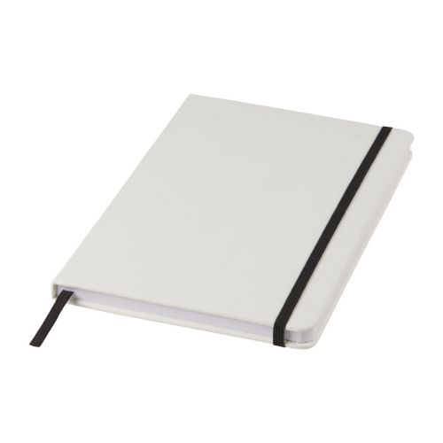 SPECTRUM - Carnet de notes blanc A5  avec élastique de couleur