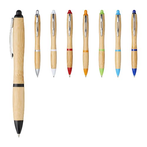 NASH - Stylo bille en bambou  (encre bleue)
