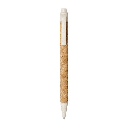 MIDAR - Stylo bille  en liège et paille de blé (encre noire)